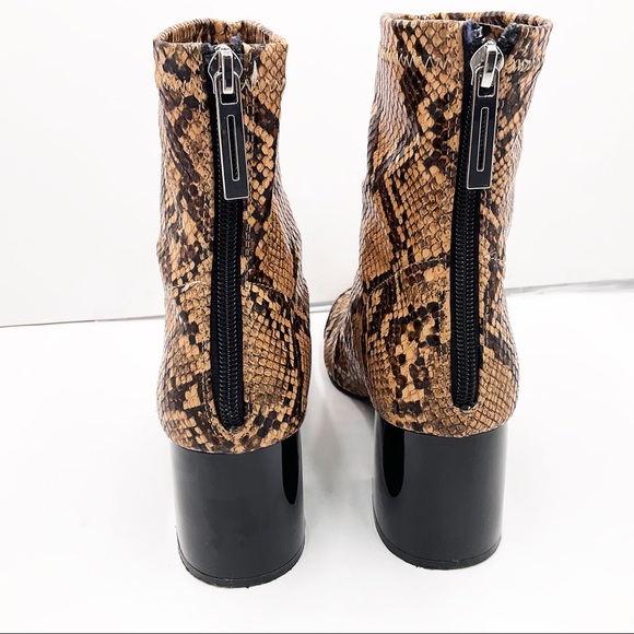 {ZARA} Snakeskin Ankle Booties - Picture 7 of 16